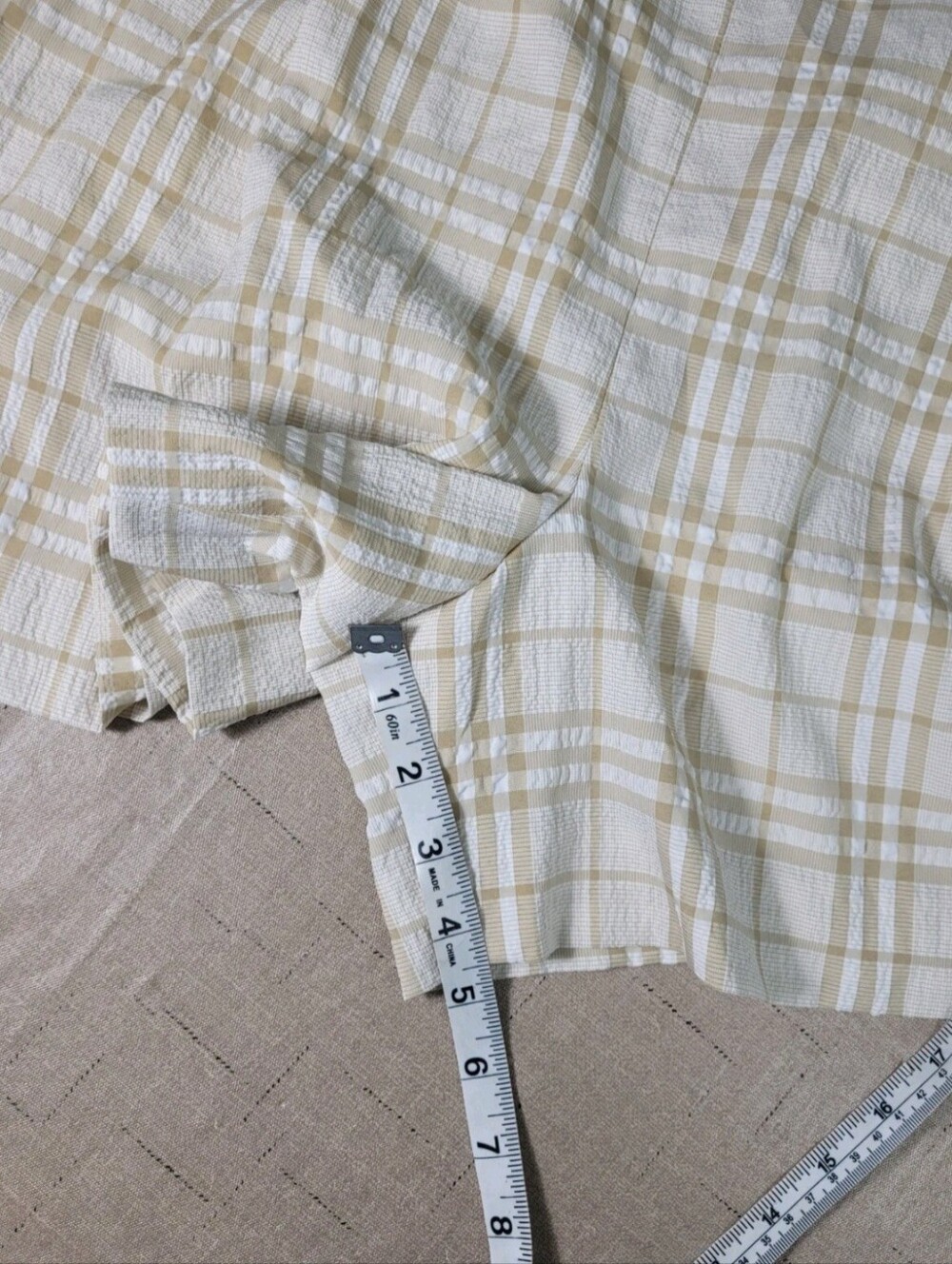 Alex marie Womens Shorts Plus Size 18 Stretch khaki/ ivory NWT 08 - Picture 7 of 10